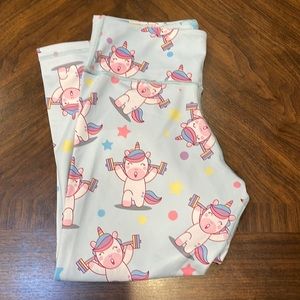 Feed Me Fight Me Unicorn Leggings